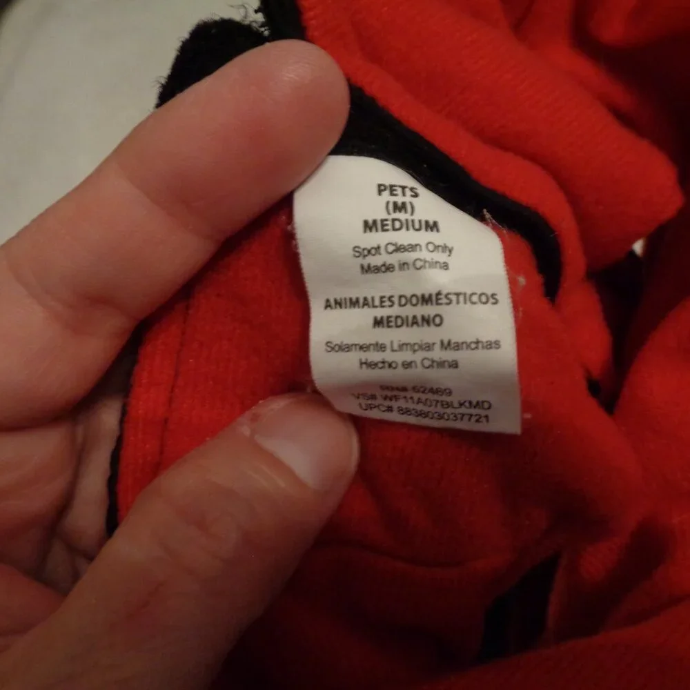 Dogs Hooded Jacket Size Medium